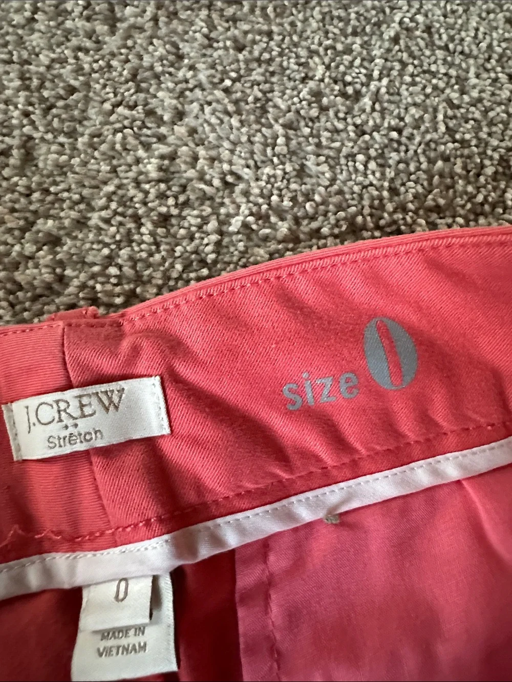 J. Crew Cropped Ankle Pants in Coral
